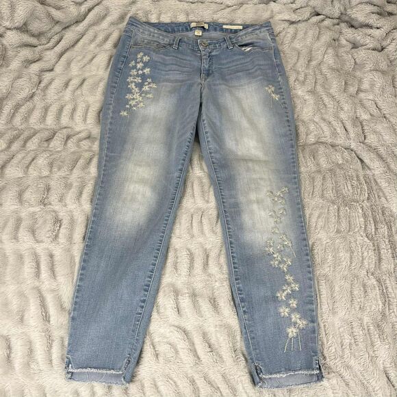 Vintage America Denim - Vintage America Blues Jeans Women 12/31 Boho Skinny Ankle Embroidered Denim